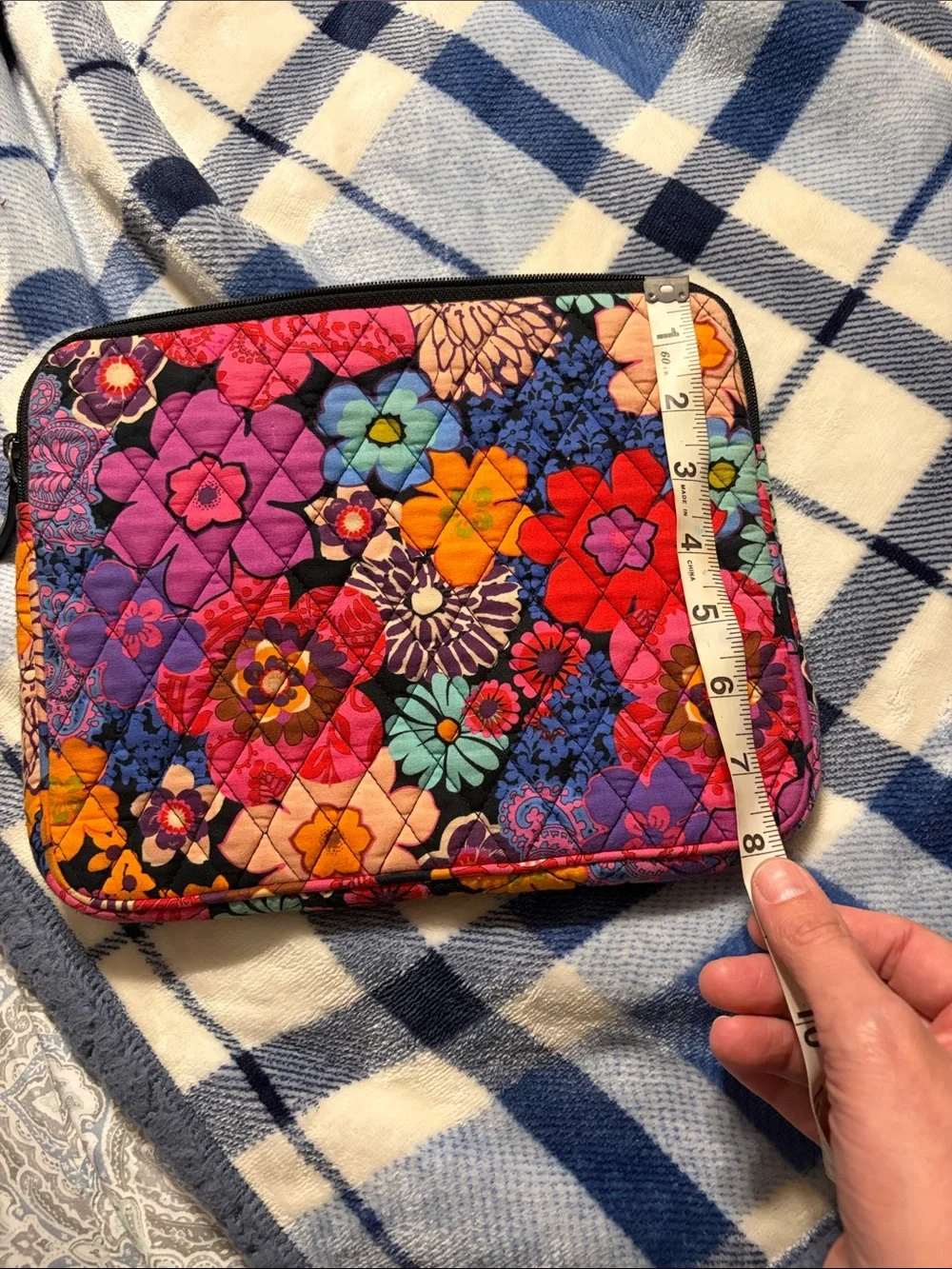 Vera Bradley Quilted Floral Tablet Sleeve in Purple, Pink, Red, Blue, Orange